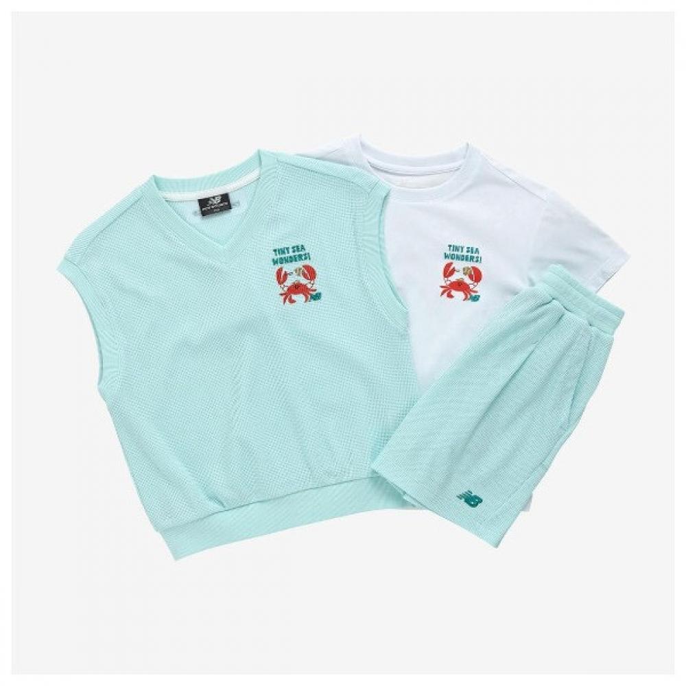 

New Balance Kids Diving Into The Ocean Waffle Best 3p (84)Mint/150