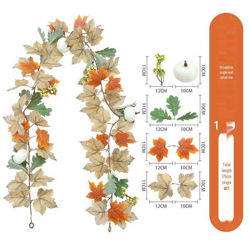 Skladem Podzimní a Halloweenská dekorace z javorových listů pro Vánoce a Den díkůvzdání
