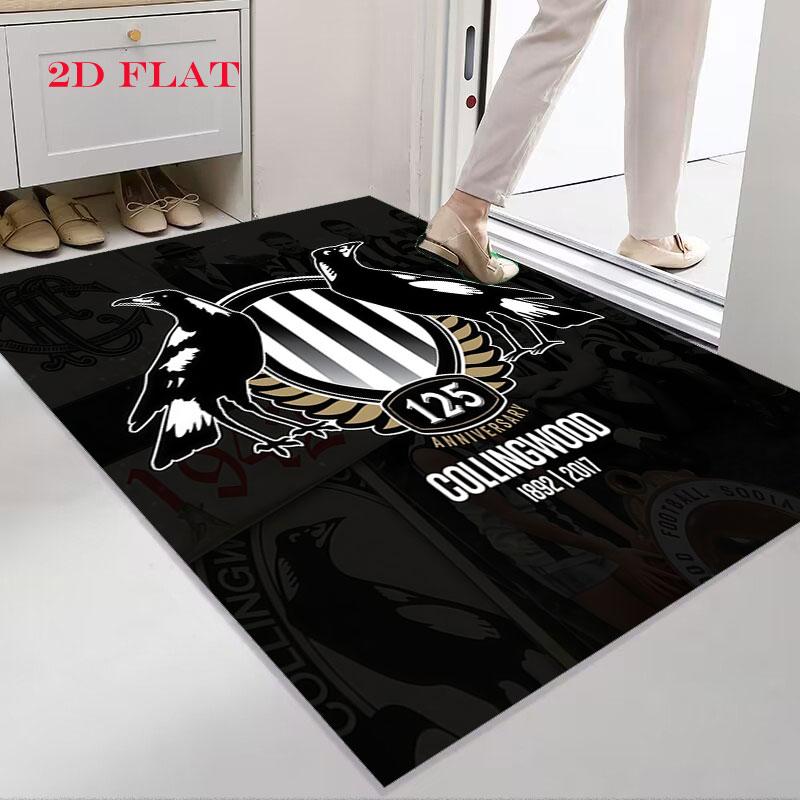 Collingwood Magpies Carpet Rug for Living Room Bedroom Home Sofa Decoration,Kids play Nonslip Floor Mat