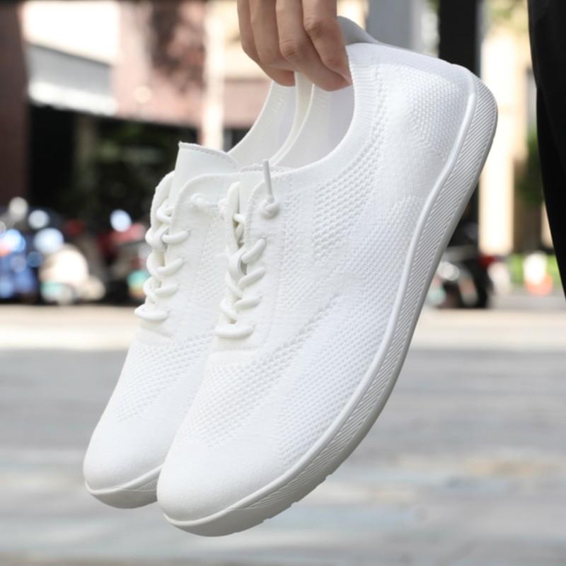Women Wide Head Outdoor Barefoot Casual Toe Box Shoes Men Breathable Zero Drop Couples Sports Shoes Soft Slip On Walking Sneaker