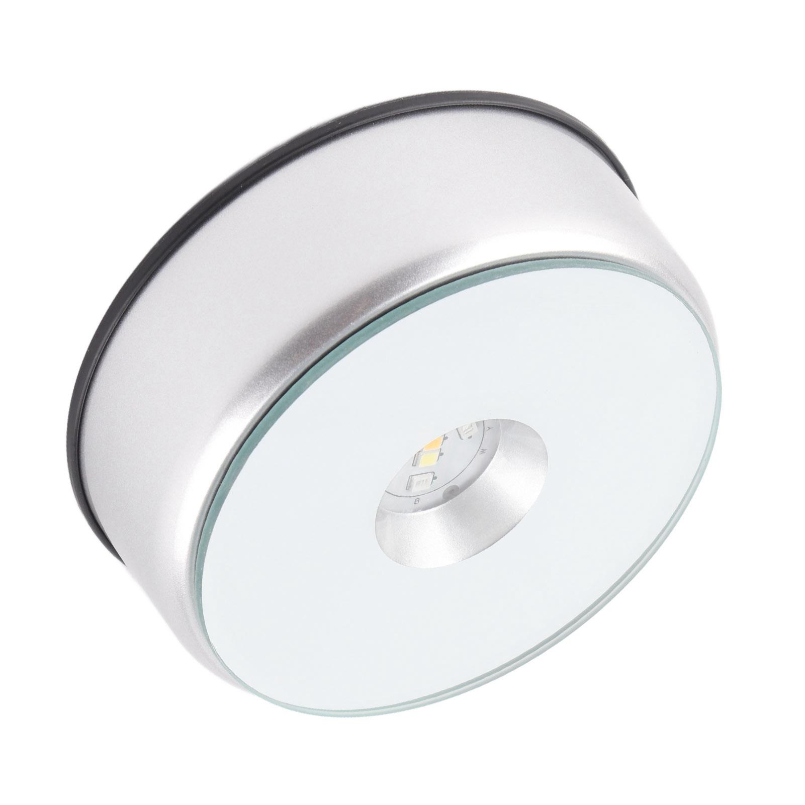 

Светодиодный цветной вращающийся кристаллический дисплей с подставкой-держателем с AC Silver US PLUG