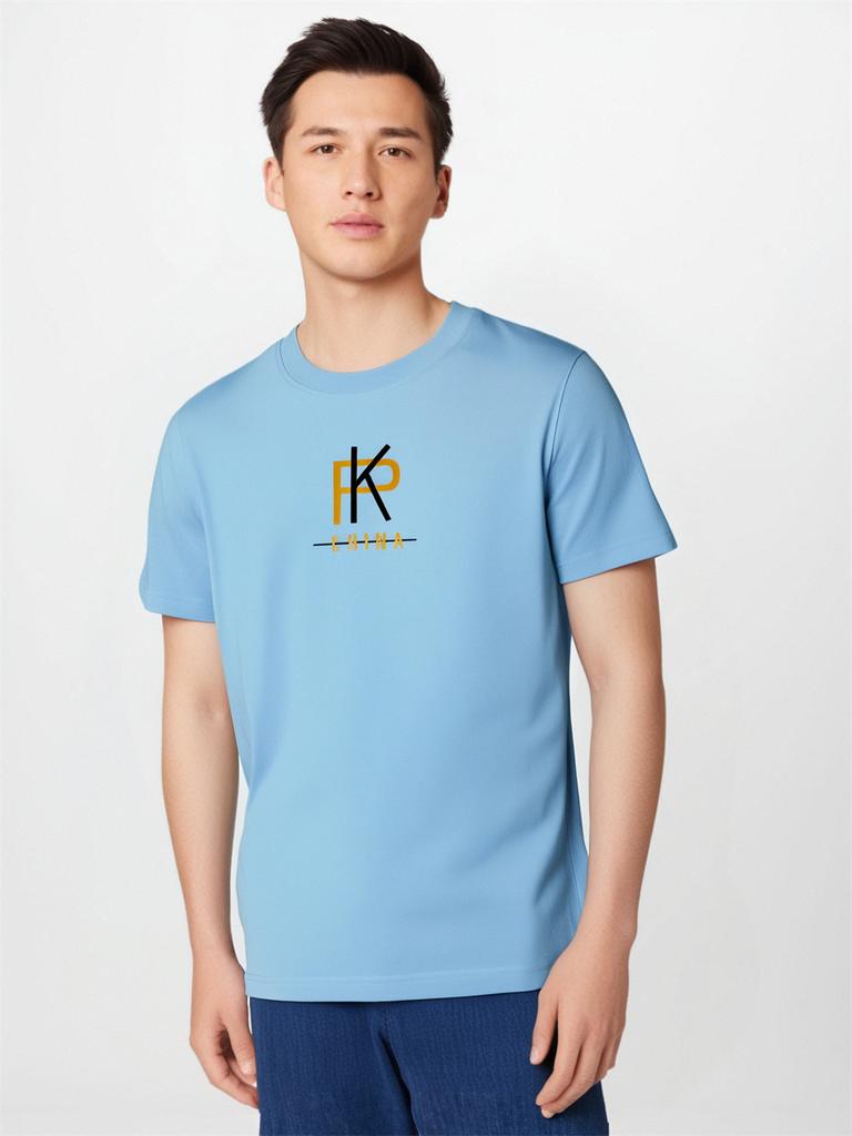 8 Colors Fashion Men's Short Sleeves Cotton T-shirt Large Size Loose Tee