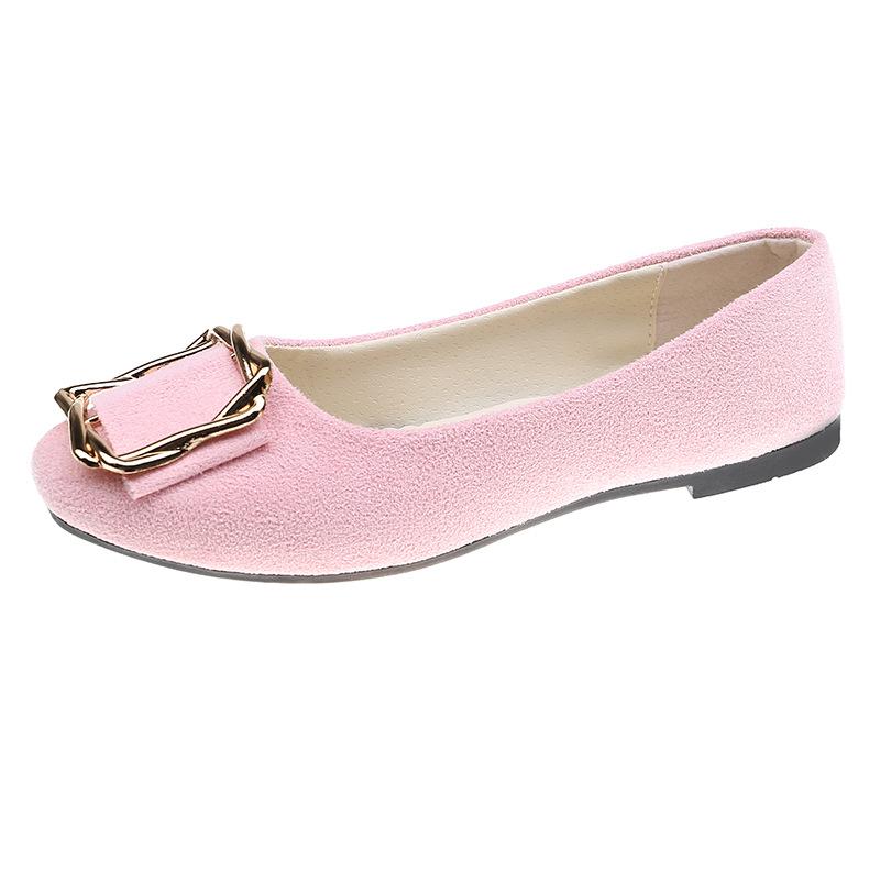 Women's Shoes Flat Shoes Square Toe Slip on Large Size Comfortable Casual Single Shoes Multicolor