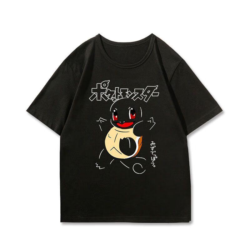 Pokémon Anime Printing Oversized Cotton Tshirt Men and Women Breathable Fashion Leisure Y2K Short Sleeve Summer Tshirt Unisex