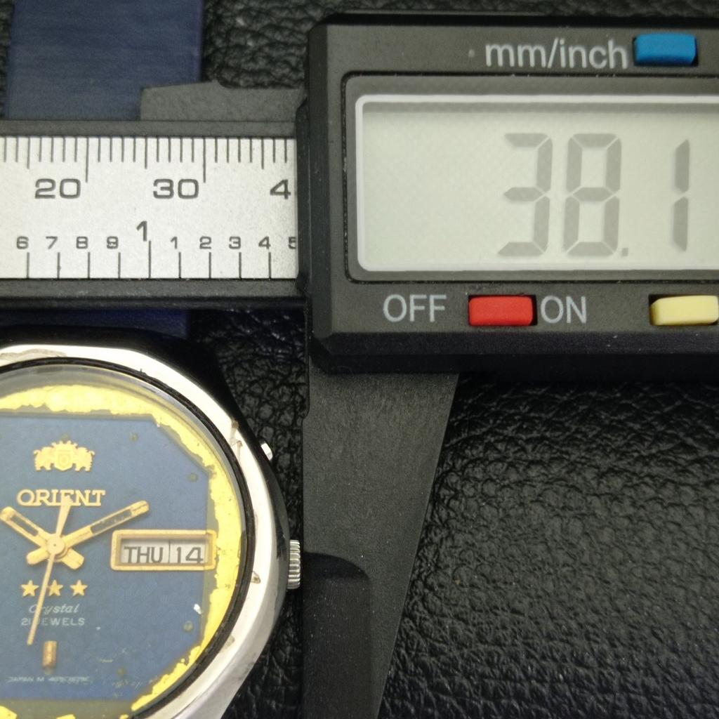 Gebrauchte Orient Crystal Automatic 46941 Japanische Herrenuhr mit originalem Zifferblatt A432330-2 R111-a432330