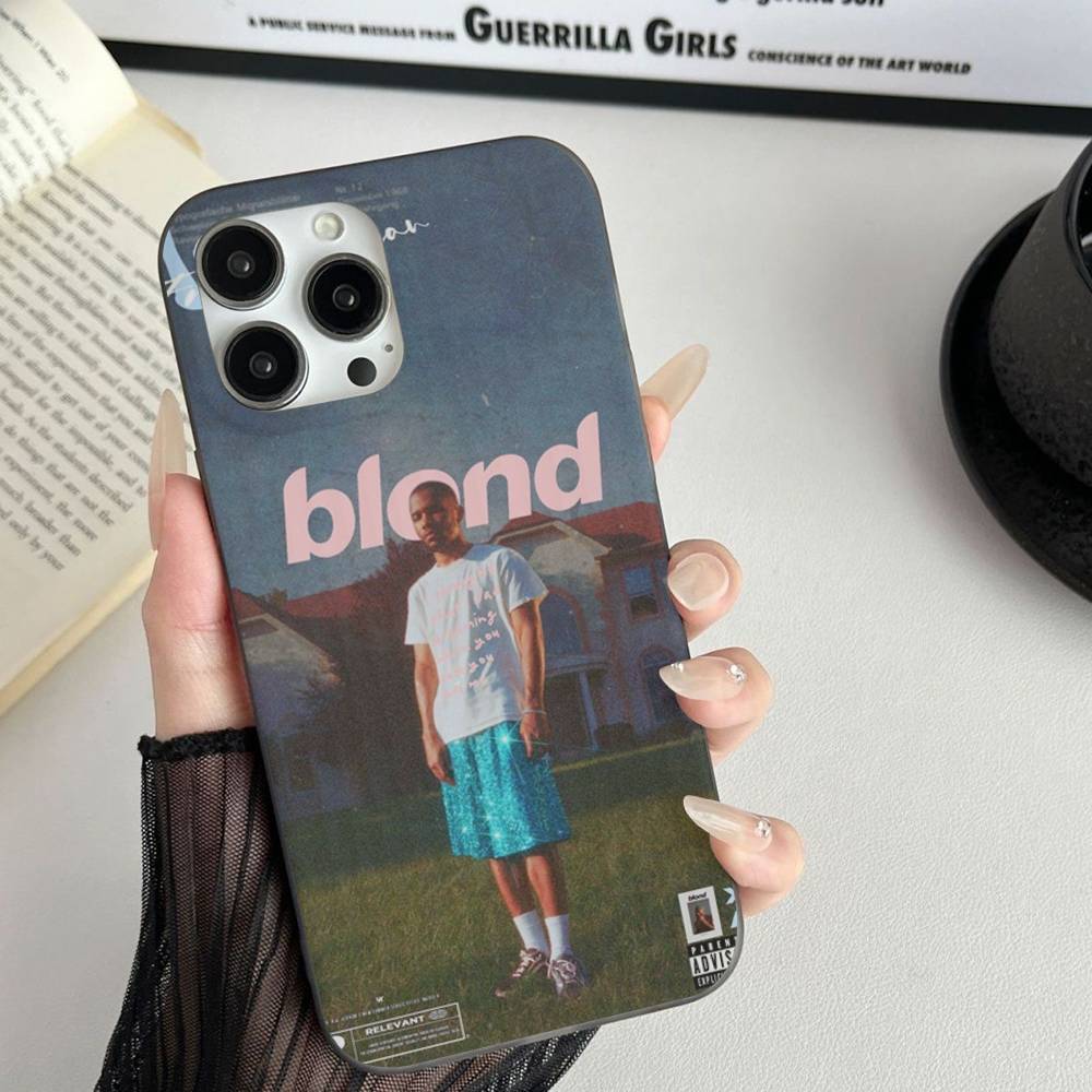 Album F-Frank O-Ocean Rap Coque de téléphone souple ondulée transparente Pour IPhone 17 15 16 11 12 13 14 Pro Max Plus Pro