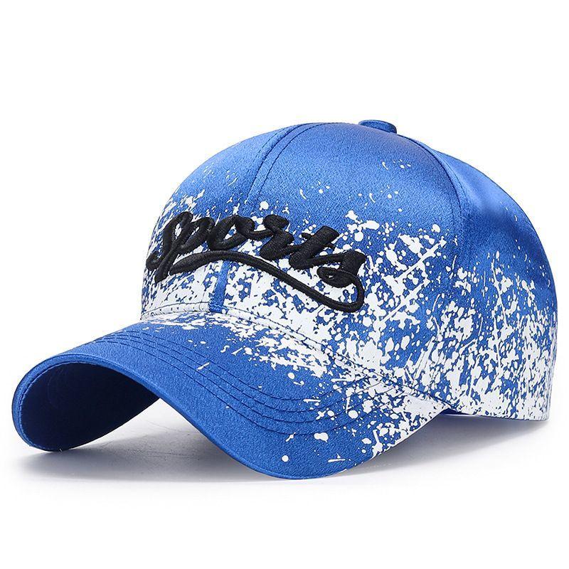 Spring and Summer Versatile Baseball Cap, Fashionable Printed Paint Dot Sun Protection Hat, Unisex Couple Hat