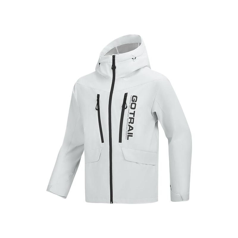 Skechers Outdoor Series Windproof Warm Breathable Woven Jacket Comfortable Knitted Casual Sports Suit Men outerwear Lime-Blue P125M059-053A L