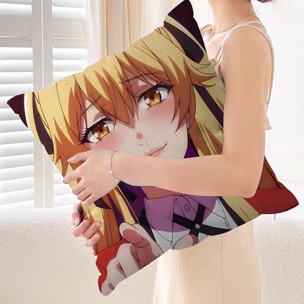Anime Kakegurui Pillow Cover Sofa Cushion Cover Home Room Decoration Children Gift