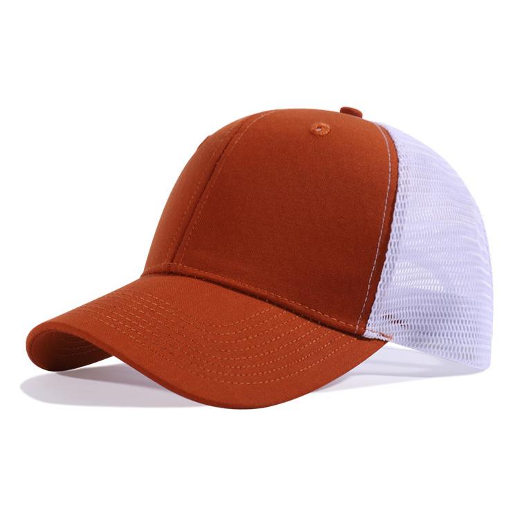 Custom Logo 6-panel Men Women Outdoor Richardson Mesh Hat Trucker Baseball Cap One Size красный