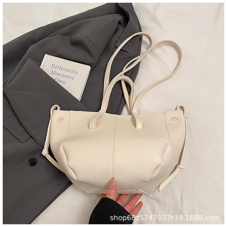 Bag women's 2025 fashion new trend large-capacity portable shoulder tote bag retro feeling underarm bag wing bag