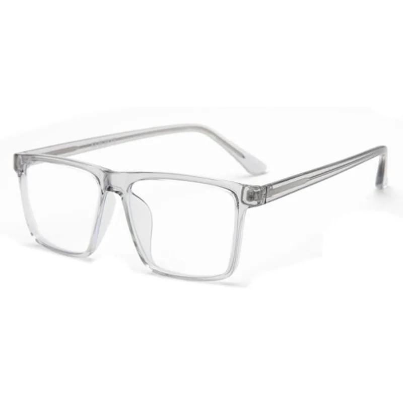 TR90 Overized Square Myopia EyeglassesBig Frame Prescription Glasses For The Nearsighted 0 -0.5 -0.75 To -6.0