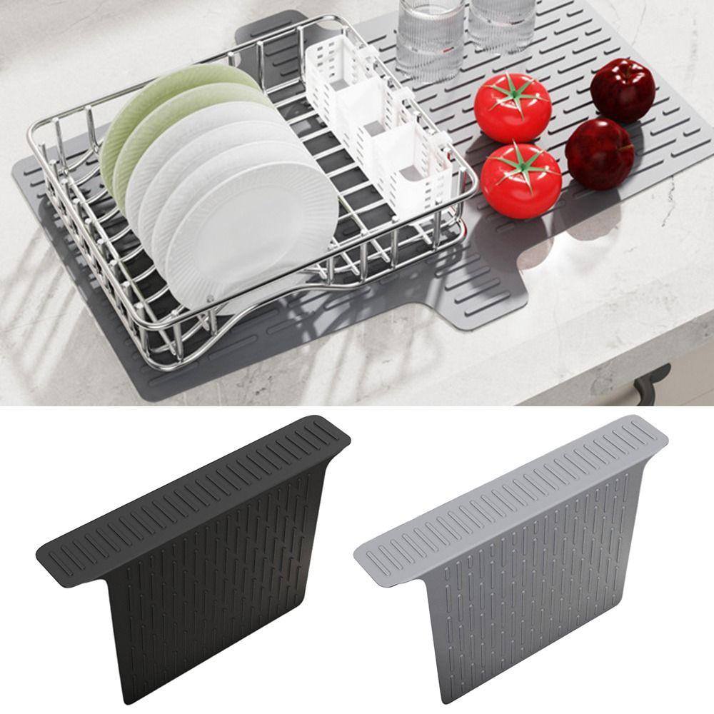 Grey/Black Kitchen Sink Protector Heat Resistant Divider Mat  Sink Protection
