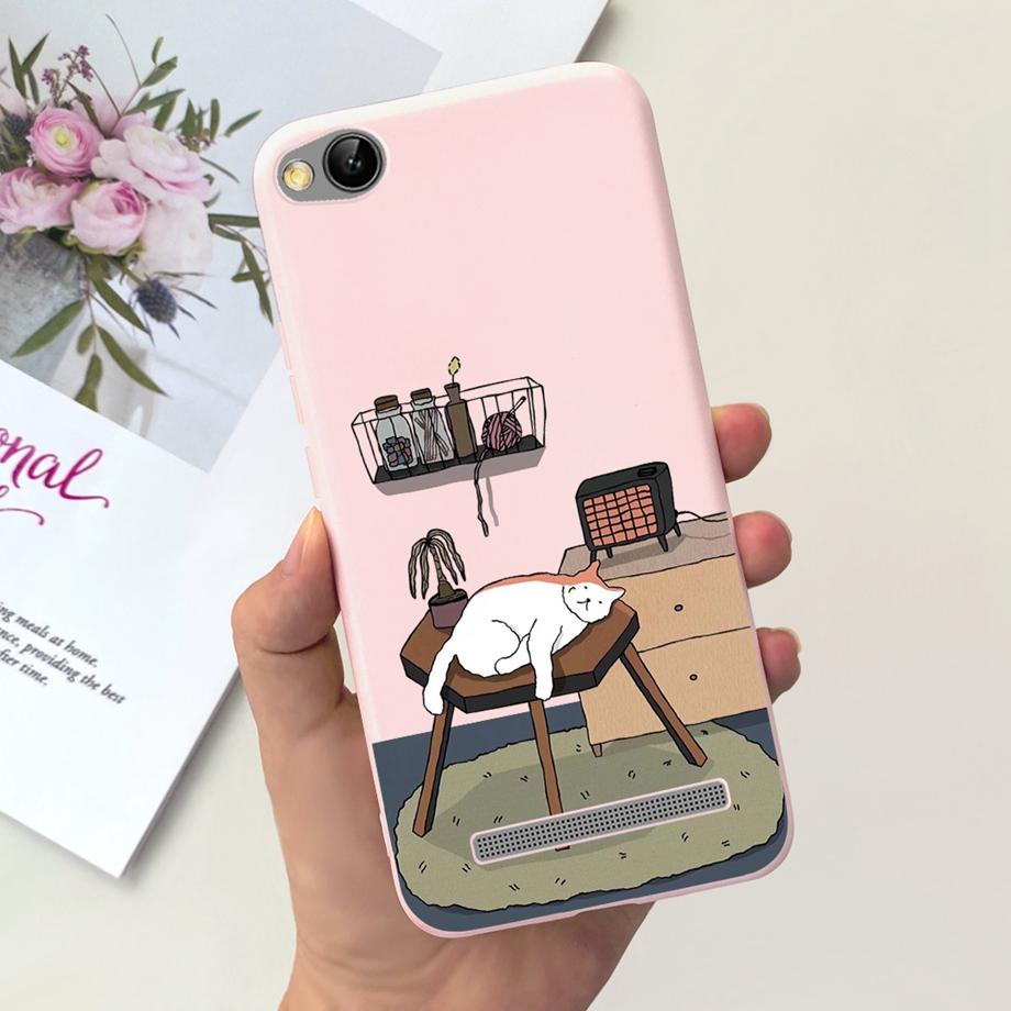 

Flower Cover For Xiaomi Redmi 4A 4x Beautiful Moon Night Black Cat Phone Case For Redmi 4x Redmi4a Protection Coque Funda Capas Redmi 4X