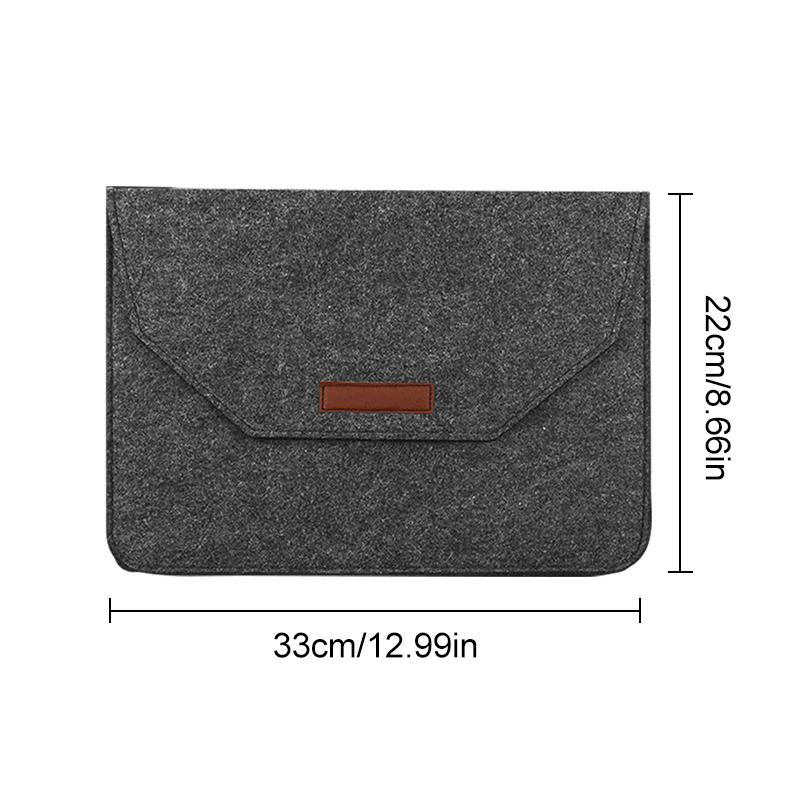 1pc/Wool Felt Bag/Sleeve Cover/12inch/13.3inch High-quality Felt Material Laptop Case For Macbook