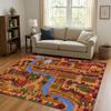 Retro Pixel Game Stardew Valley Farm Map living Room Non Slip Area Rug Soft Carpet for Bedroom Playroom Sofa,Home Decor Doormat