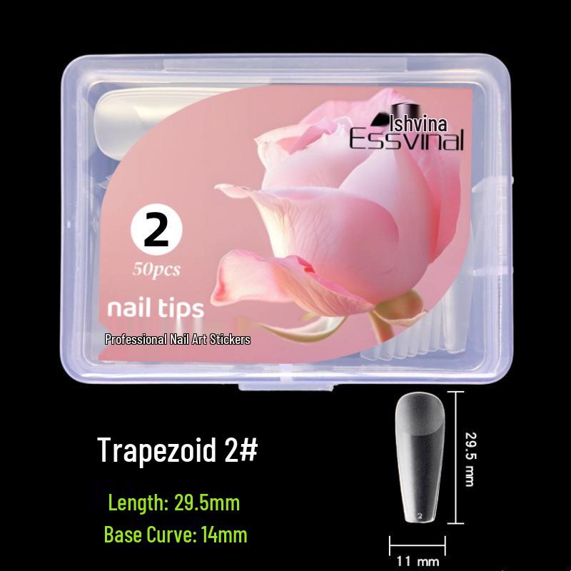 Matte Mandelfarbene Wassertropfen-Press-On-Nägel - Dünn, Nahtlos, Transparent, Dual-Use Aufklebbare Nagelverlängerungen