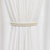 2Pcs Adjustable Curtain Tiebacks, Curtain Ties with Flower Slides, Cute Charms, Boho Curtain Holder Ropes for Home Bedroom Curtains Patio Drapes