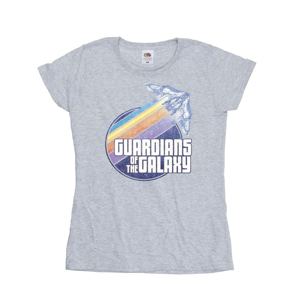 Guardians Of The Galaxy Womens/Ladies Badge Rocket Cotton T-Shirt