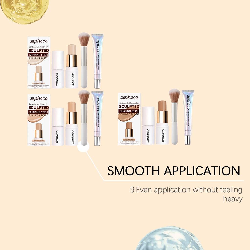 Zephoco Sculpt & Hydrate: Natural Color Contour Set