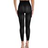 Womens Sheer Mesh Leggings Shimmering Skinny Pants High Waist See-Through Baselayer Tights