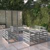 Day and Night - Day and Night Garden Furniture 8 Pieces Gray Solid Pine Wood