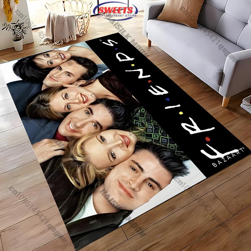 Movie Theme Friends Printed Carpet Rugs for Living Rooms Bedroom Entrance Door Mat Sofa Rugs Large Area Home Decor Rugs Gifts