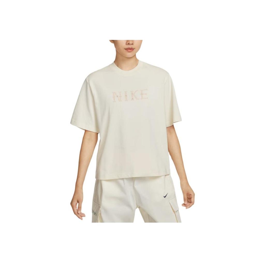 Nike Sportswear Cotton Loose Fit Versatile Short Sleeve T-Shirt Women Tops II0446047