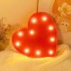 Heart Shaped Night Light 10 LEDs Cute Battery Powered Warm Light Kids LED Love Shaped Lamp with Hook Hole for Kid S Room