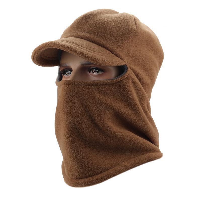 Autumn and winter new fleece hat windproof cycling ski pullover hat fleece thickened hat outdoor warm hat