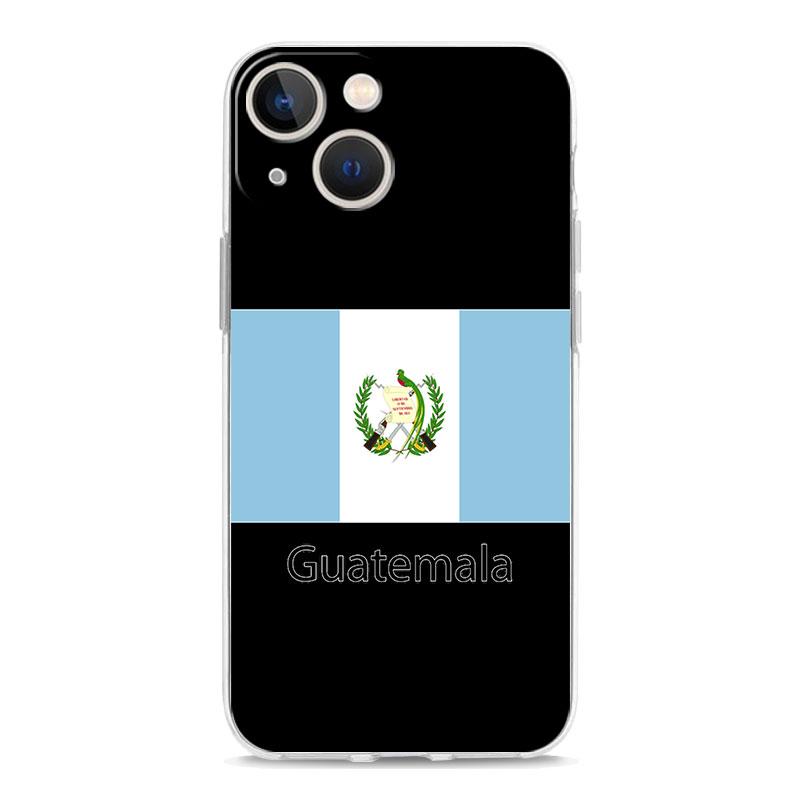 Phone Case For iPhone 17 Air Cases iPhone 16 15 12 13 14 Pro Max SE 7 8 Plus iPhone11 Clear Soft Cover Guatemala Flag