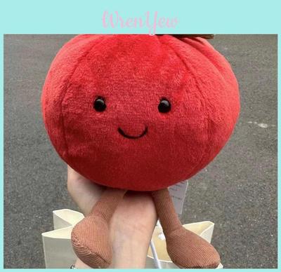 Adorable Soft Plush Tomato Doll Decorative Vegetable Toy With Comfortable Filling For Gifts