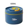 304 Stainless Steel Insulated Lunch Box with Storage Bag Portable Double-layer Covered Lunch Box Office Student Sealed Lunch Box