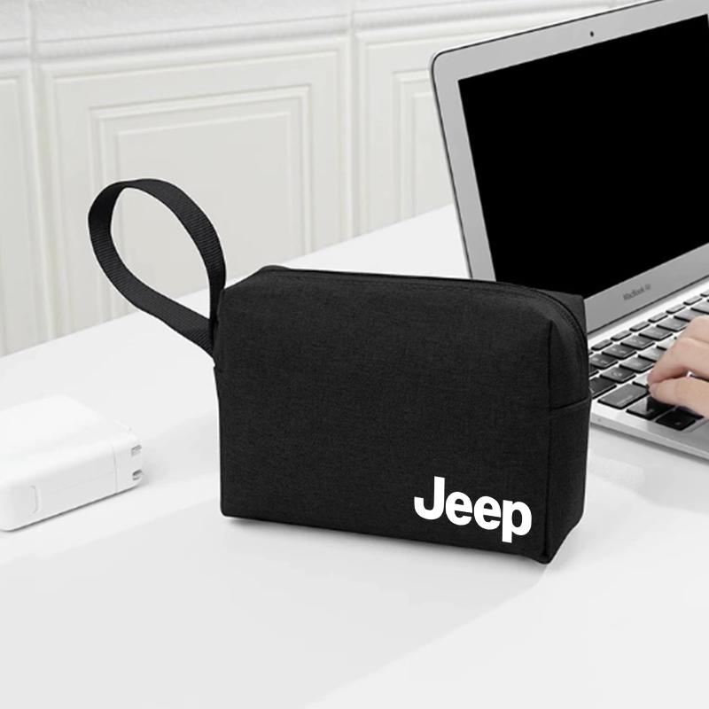 Storage Bag Pouch Carrying Bag Zipper Cable storage bag For Jeep Grand Cherokee Wrangler JK Gladiator Compass Renegade Patriot