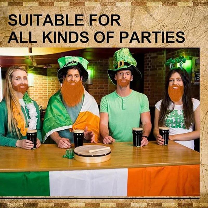 1 szt. DIY Strój Karnawałowy Sztuczna Broda Długa Puszysta Broda Rekwizyty Kostiumowe Cosplay Broda Świętego Mikołaja Brwi Wąsy Zaopatrzenie na Imprezę Świąteczną