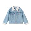 Girls' Embroidered Puppy Denim Jacket