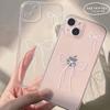 Cute Pink Heart Bow Case For iPhone 15 Pro Max 14 11 12 13 Mini XR XS 7 8 6 6S Plus SE Shockproof Soft Clear Phone Cases Coque