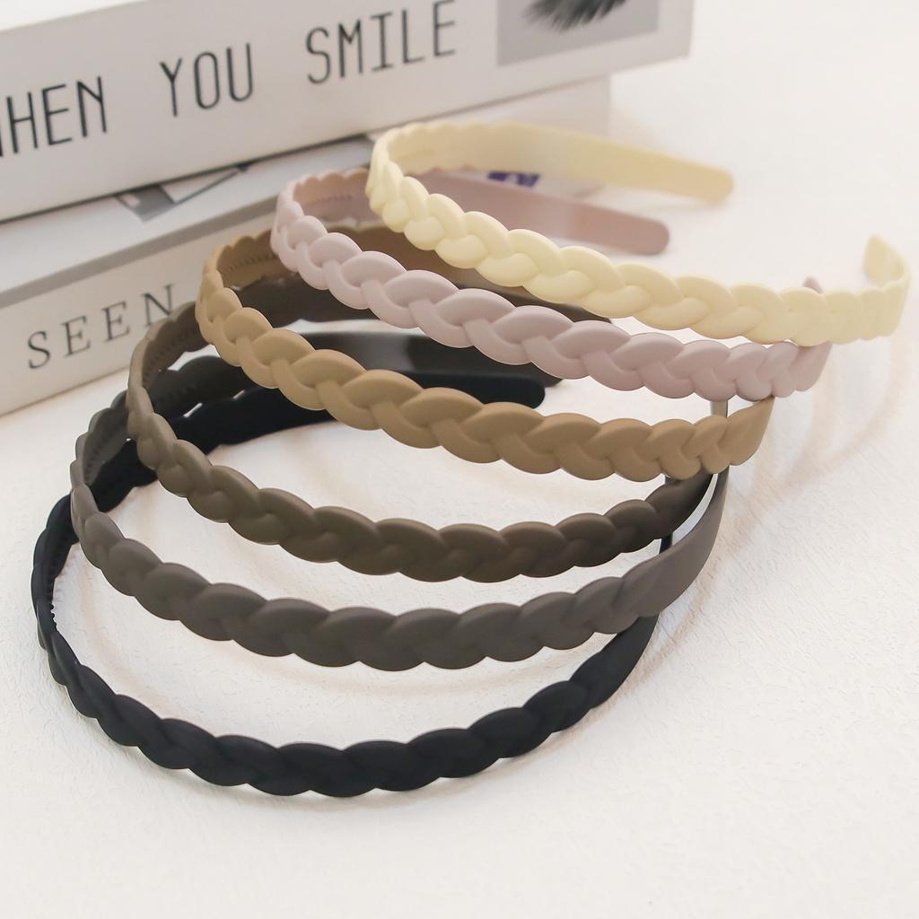 4/5/6pcs Fashion Matte Headband For Women Girls Thin Headband Female Plastic Teeth Hairbands Simple Hair Accessories Mix Styles