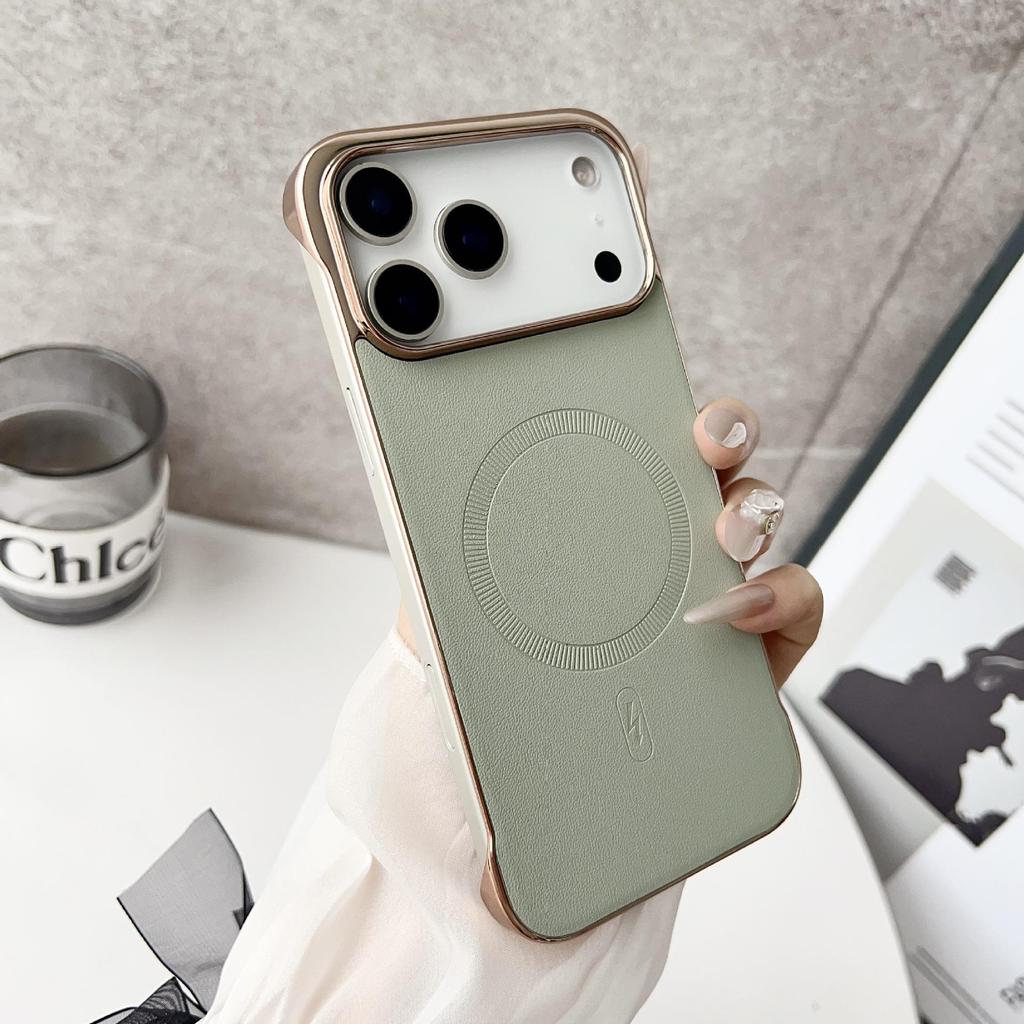 iPhone 17 Pro Max Magnetischer randloser fleckenresistenter Case, iPhone 14 Einfacher INS-Stil