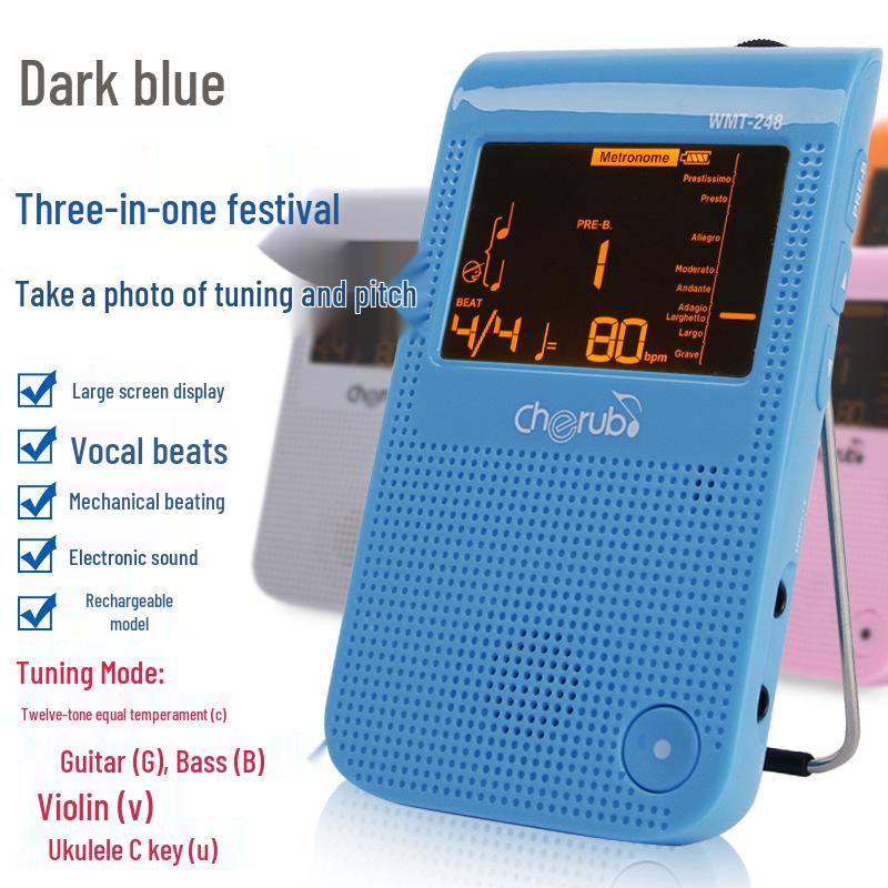 Little Angel WMT248 Universal Electronic Metronome for Piano, Saxophone, Violin, Guitar, and Drums Standard синий