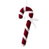 Velvet Candy Cane Christmas Tree Ornament