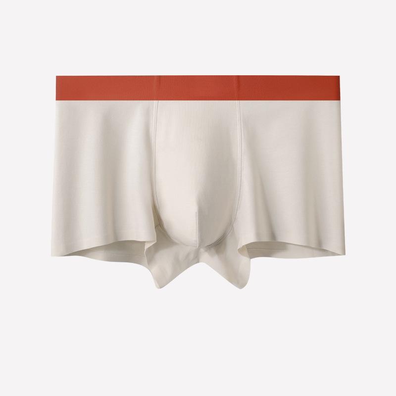 

Хлопковое мужское нижнее белье из чистого хлопка, бесшовные трусы с плоскими углами, нижнее белье из модала, длинные штапельные хлопковые антибактериальные трусы, мужские 4XL