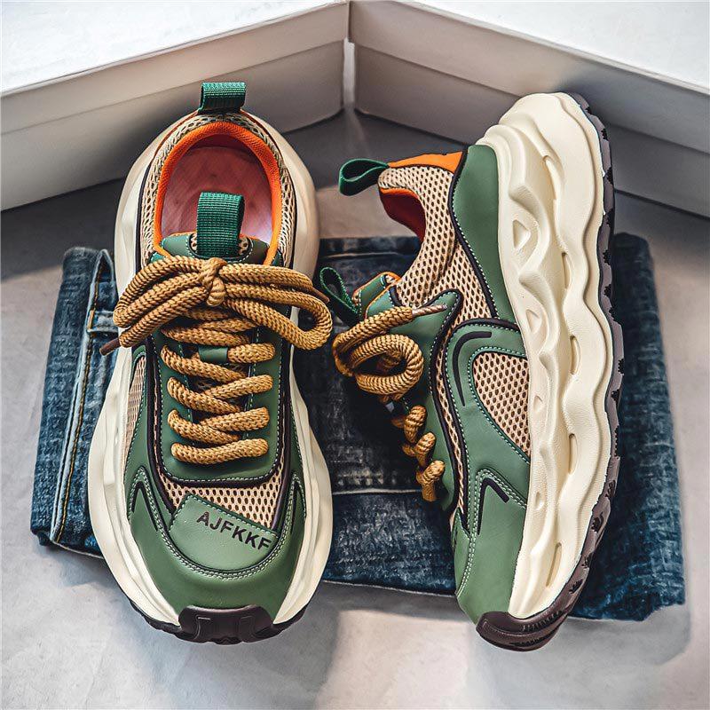 Сетчатые кроссовки для подростков дышащие повседневные папины кроссовки кроссовки на платформе 39