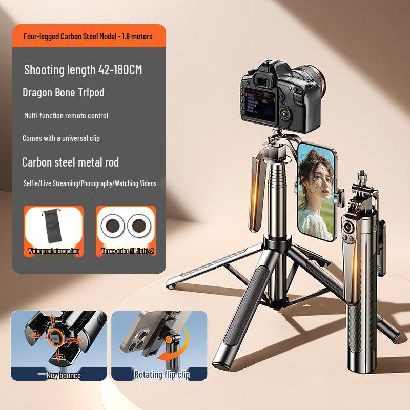 2026 Dual-Machine Selfie Stick & Tripod for Concerts and Travel