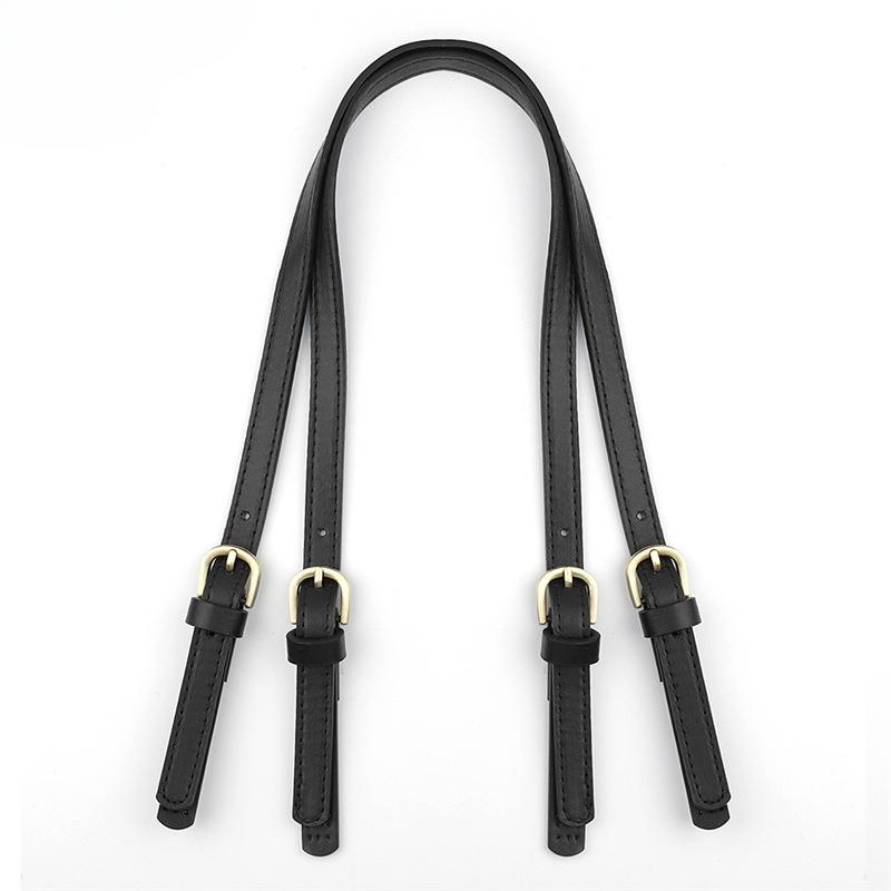 1 Stück Abnehmbarer Leder-Taschenriemen mit Doppelschnalle, Geprägter Crossbody-Schultertaschenriemen aus PU-Naht, DIY Handgefertigter Taschenriemen