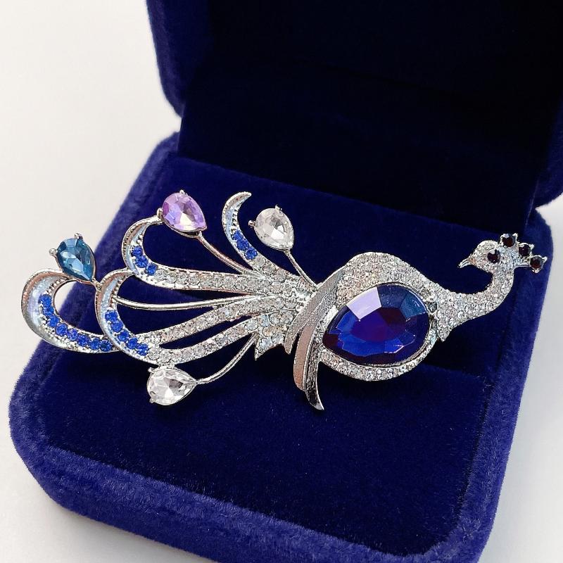 

Элегантная Брошь-Павлин из Кристаллов Для Женщин Леди Красивая Большая Птица Животное Вечеринка Повседневная Брошь-Булавка Украшение для Пальто Аксессуары 1 Pc