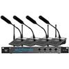 HuiDu HD-9314 4-Channel Wireless Gooseneck Microphone System (CN Version)