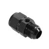 6 AN Male to 6AN Female Fuel Pressure Gauge Take Off Fitting Adapter with 1/8 NPT Side Port Aluminum Black