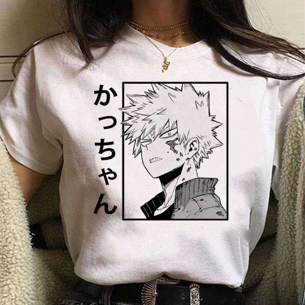 Bakugo Unisex T Shirt Women Funny Summer Comic Unisex T Shirt Female Harajuku Unisexga Streetwear Clothing