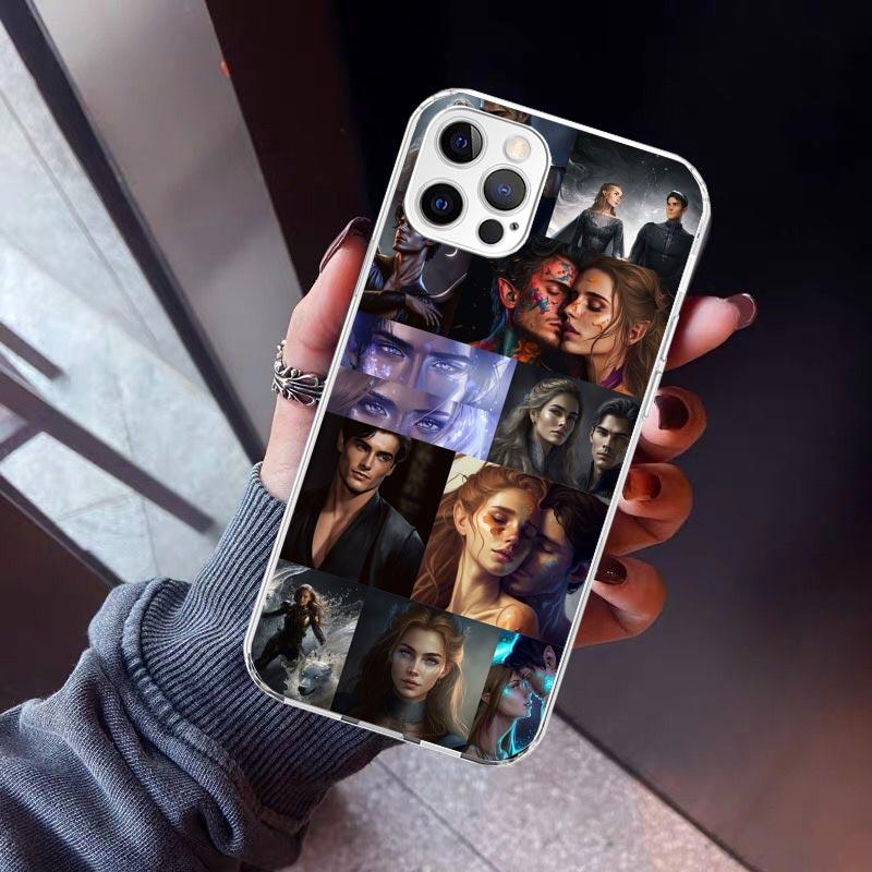 A Court Of Mist And Fury Phone Case For iPhone 17 Air 11 13 Mini 14 15 Plus 16 12 Pro Max 16E SE 7 8 Pattern Soft TPU Back Cover